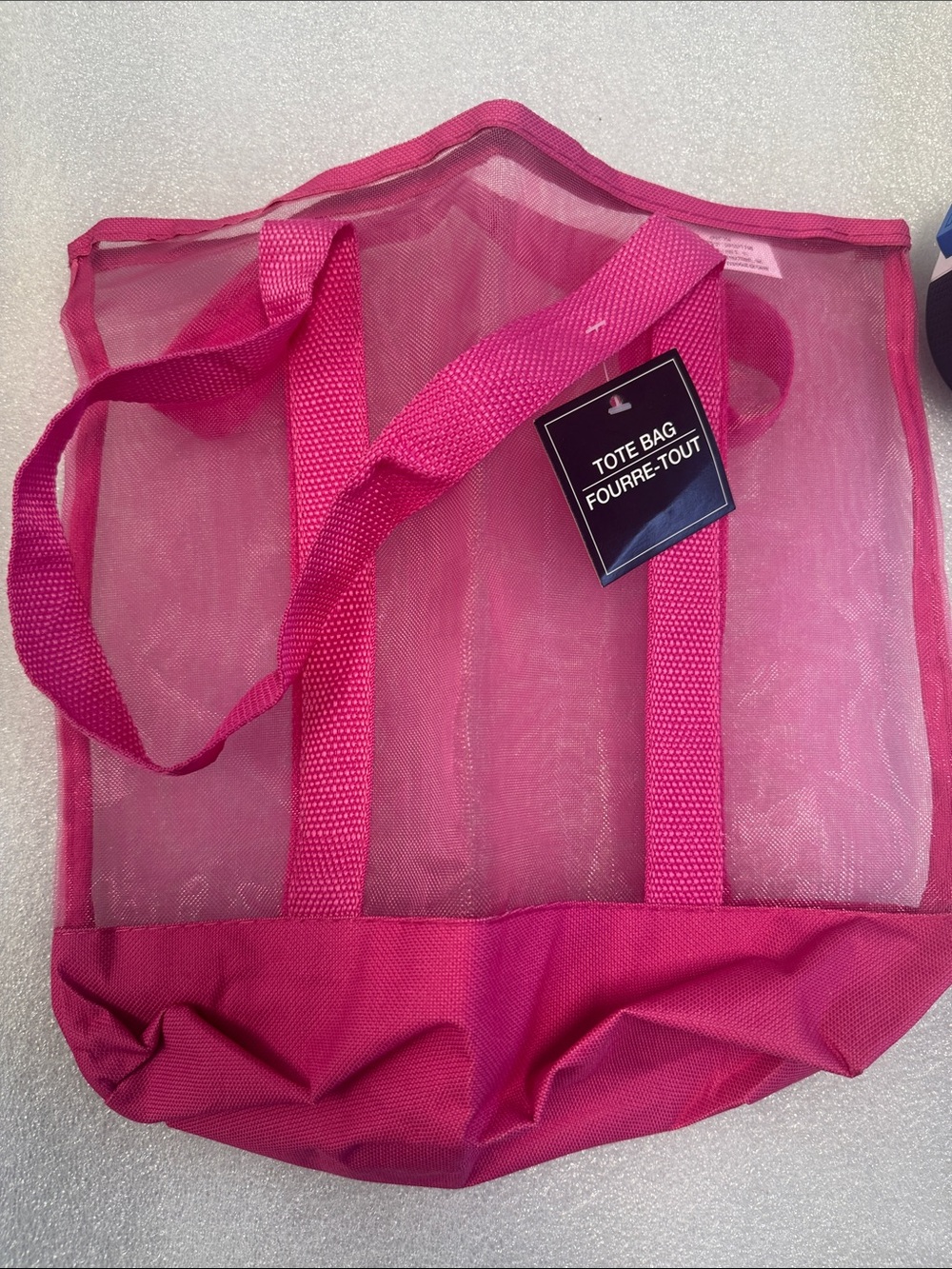 Pink Mesh Tote Bag - Unbranded